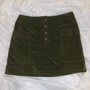 ARMY GREEN MINI SKIRT